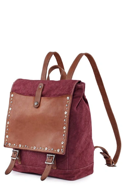 Shop Old Trend Knox Tie-dyed Backpack In Burgundy