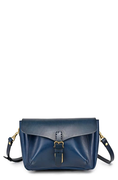 Shop Old Trend Isla Leather Crossbody Bag In Navy