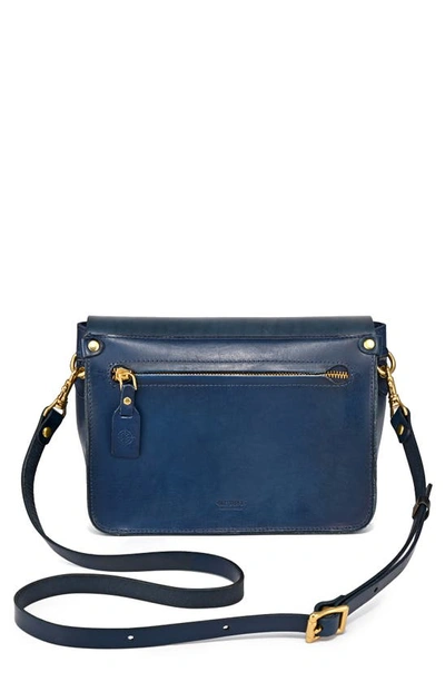 Shop Old Trend Isla Leather Crossbody Bag In Navy