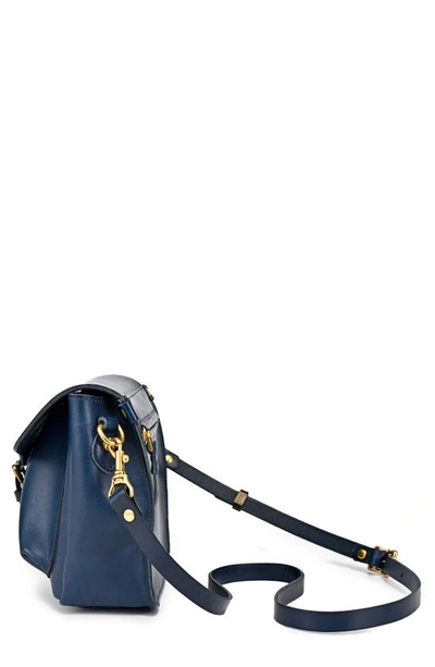 Old Trend Women's Genuine Leather Isla Crossbody Bag In Navy