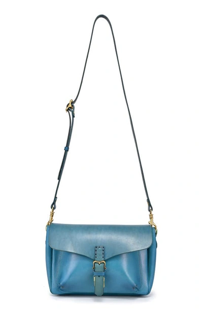Shop Old Trend Isla Leather Crossbody Bag In Turquoise