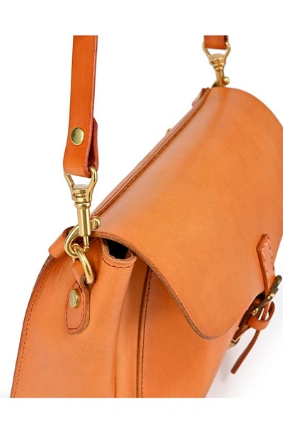 Shop Old Trend Isla Leather Crossbody Bag In Caramel