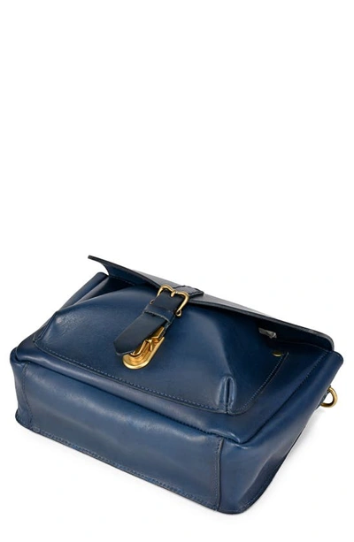 Shop Old Trend Isla Leather Crossbody Bag In Navy