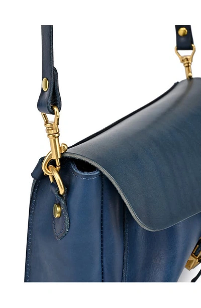 Shop Old Trend Isla Leather Crossbody Bag In Navy