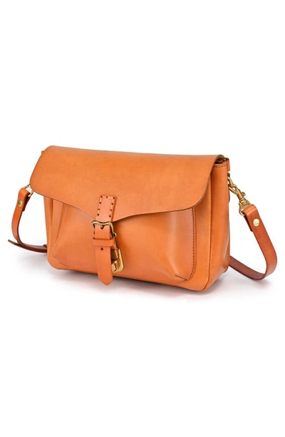 Shop Old Trend Isla Leather Crossbody Bag In Caramel