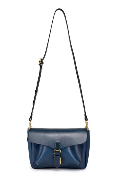 Shop Old Trend Isla Leather Crossbody Bag In Navy