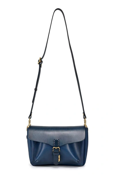 Old Trend Women's Genuine Leather Isla Crossbody Bag In Navy