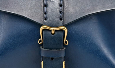 Shop Old Trend Isla Leather Crossbody Bag In Navy
