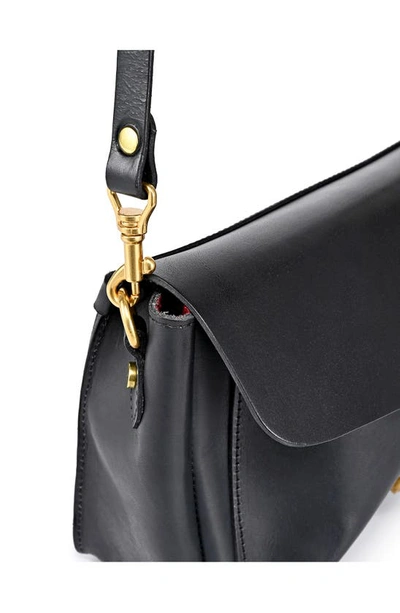 Old Trend Isla Leather Crossbody Bag In Black