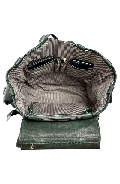 Shop Old Trend Bryan Leather Backpack In Vintage Green