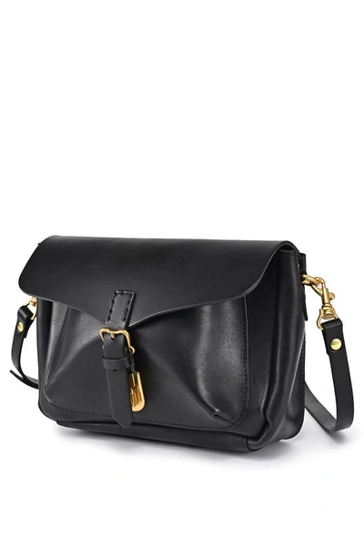Old Trend Isla Leather Crossbody Bag In Black