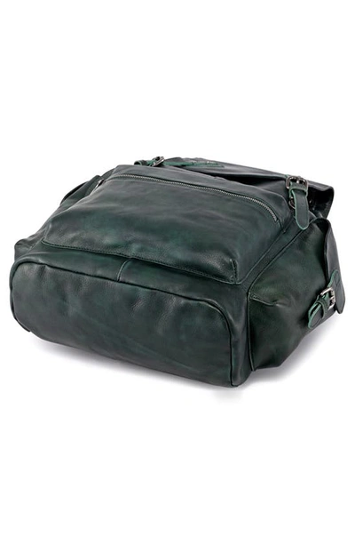 Old Trend Bryan Leather Backpack In Vintage Green
