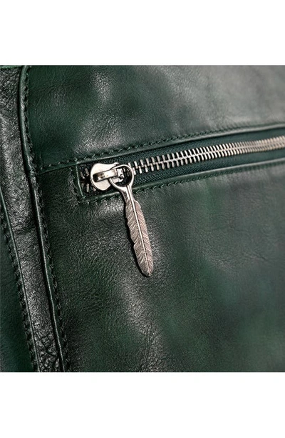 Old Trend Bryan Leather Backpack In Vintage Green