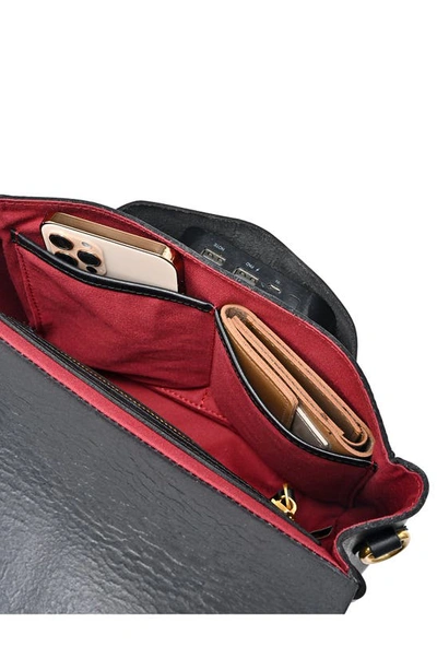 Old Trend Isla Leather Crossbody Bag In Black