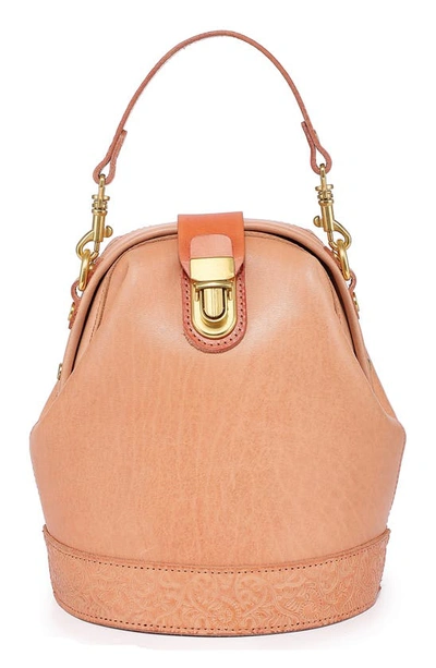 Shop Old Trend Doctor Bucket Leather Crossbody Bag In Blush