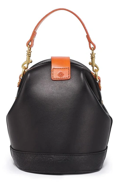 Old Trend Women's Genuine Leather Doctor Bucket Crossbody Convertible Bag In Black