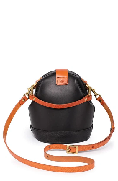 Shop Old Trend Doctor Bucket Leather Crossbody Bag In Black