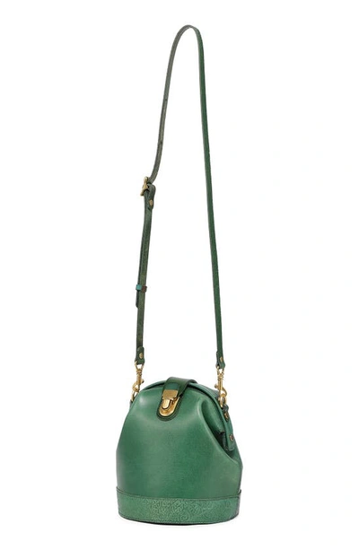 Shop Old Trend Doctor Bucket Leather Crossbody Bag In Green