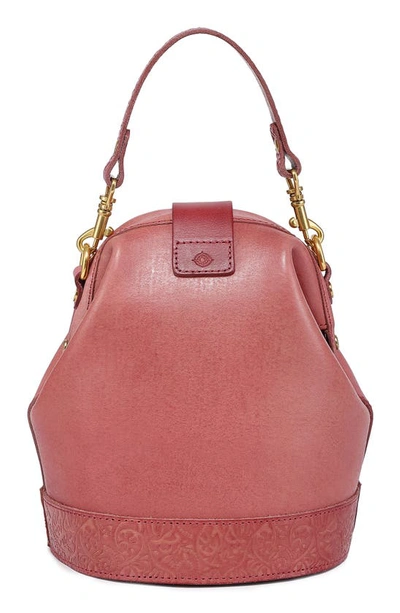 Shop Old Trend Doctor Bucket Leather Crossbody Bag In Orchid