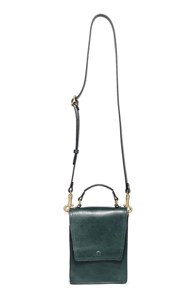 Shop Old Trend Basswood Leather Crossbody Bag In Teal