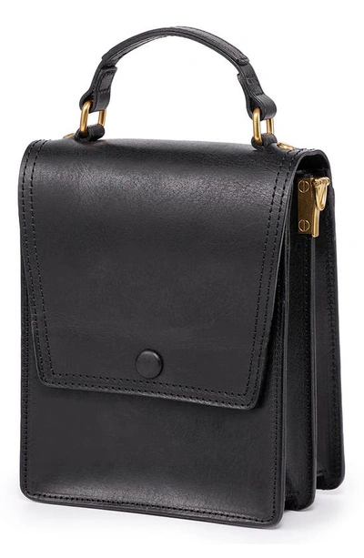 Shop Old Trend Basswood Leather Crossbody Bag In Black