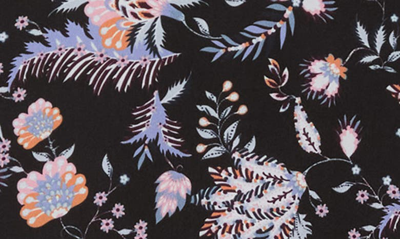 Ted Baker Woven Front T-shirt In Black