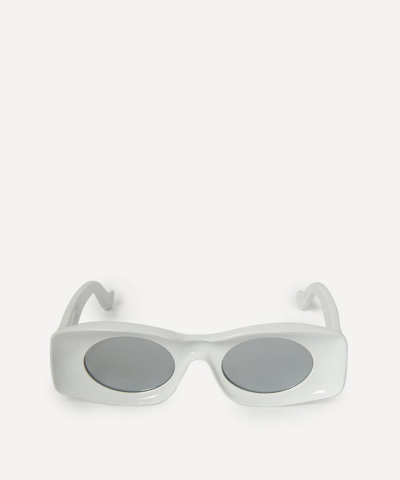 Shop Loewe X Paula's Ibiza Original Square Sunglasses In White