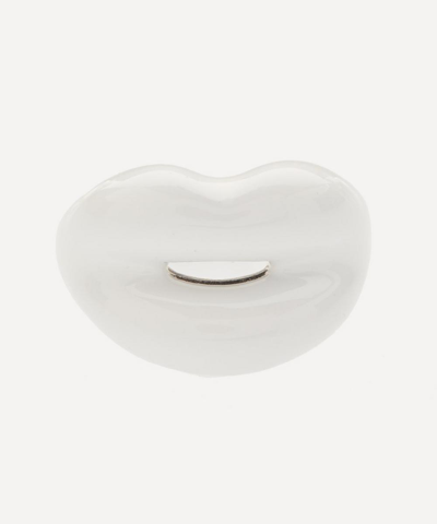 Solange Azagury-partridge White Hotlips Ring In White