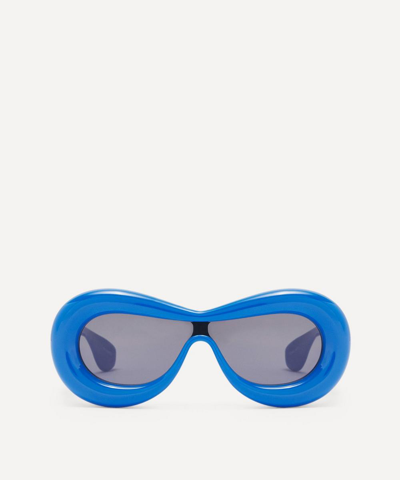 Shop Loewe Inflated Mask Sunglasses In Ink Blue