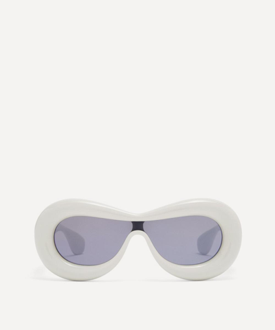 Shop Loewe Women's Inflated Mask Sunglasses In Grey