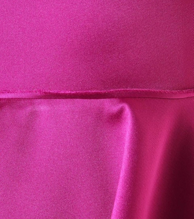 Shop Giambattista Valli Satin Dress In Pink