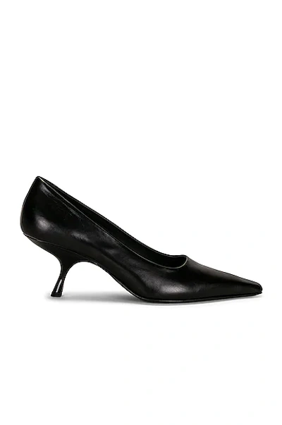 Shop The Row Square Kitten Pumps In Black