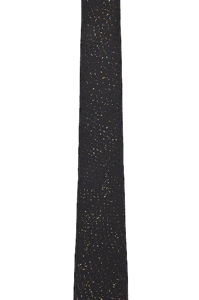 Shop Saint Laurent Glittering Tie In Black