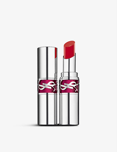 Shop Saint Laurent Yves  Red Crush Rouge Volupté Candy Glaze Lipstick 3.2g