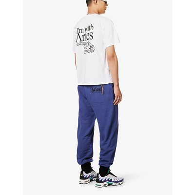 Aries Art Trip Reverse Ss T-shirt In White