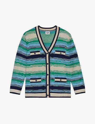 Claudie Pierlot Multi-coloured V-neck Knitted Cardigan In Divers | ModeSens