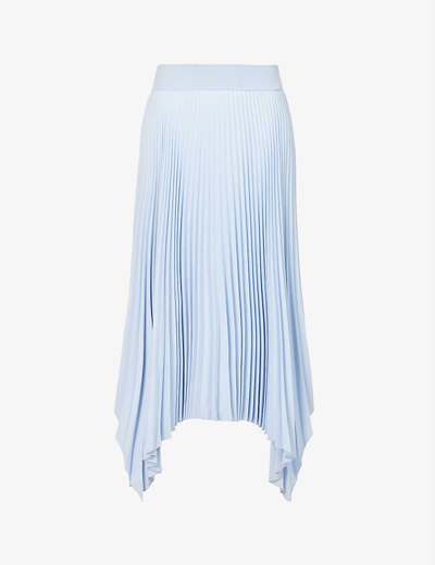 Shop Joseph Ade Asymmetric Crepe Midi Skirt In Horizon