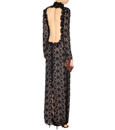 Shop Tom Ford Lace Dress In Black