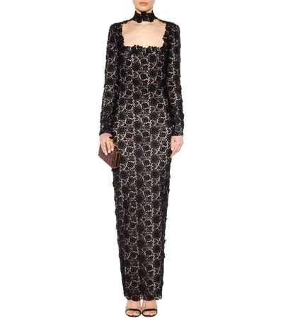 Shop Tom Ford Lace Dress In Black