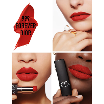 Shop Dior Rouge  Forever Lipstick 3.2g In 999 Forever