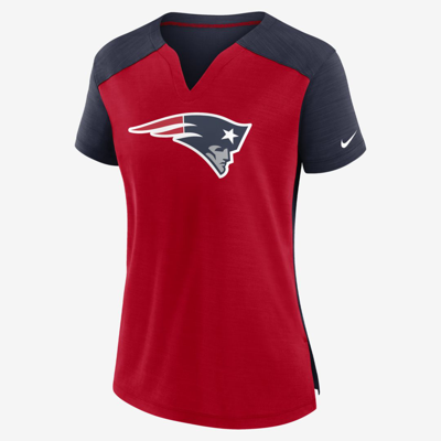 Shop Nike Women's Dri-fit Exceed (nfl New England Patriots) T-shirt In Blue