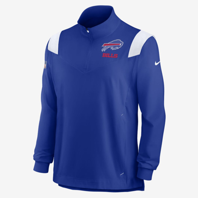 Shop Nike Men's Repel Coach (nfl Buffalo Bills) 1/4-zip Jacket In Blue