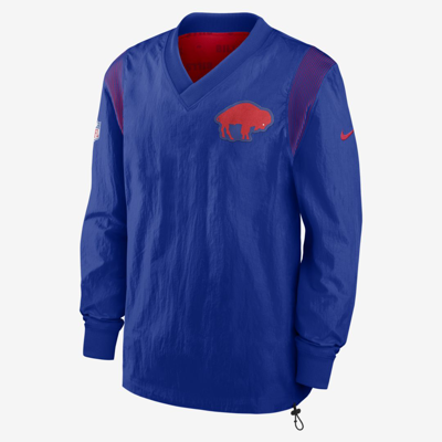 Shop Nike Men's Throwback Stack (nfl Buffalo Bills) Pullover Jacket In Blue