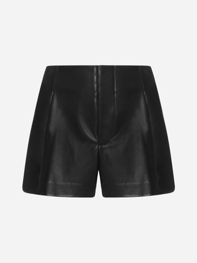 Shop Alice And Olivia Steffie Vegan Leather Shorts