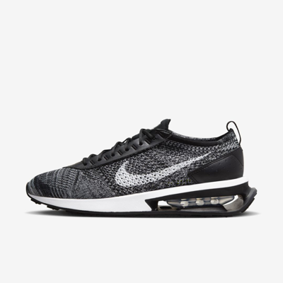 Shop Nike Men's Air Max Flyknit Racer Shoes In Black