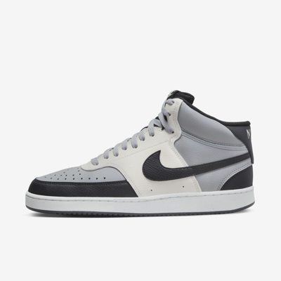 Shop Nike Men's Court Vision Mid Next Nature Shoes In Grey