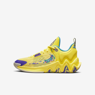 Shop Nike Giannis Immortality 2 Big Kids' Basketball Shoes In Yellow Strike,laser Blue,tour Yellow,multi-color