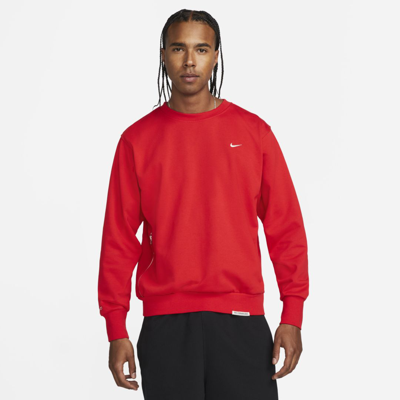 Shop Nike Men's Standard Issue Dri-fit Crew Basketball Top In Red