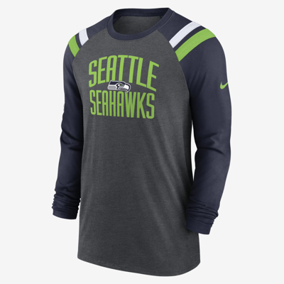 Shop Nike Men's Athletic Fashion (nfl Seattle Seahawks) Long-sleeve T-shirt In White
