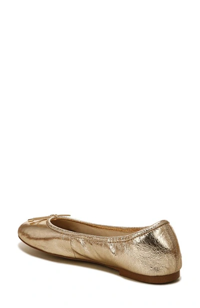 Shop Sam Edelman Felicia Flat In Gold Leaf